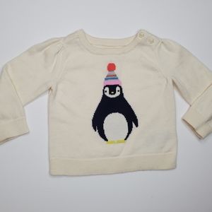 Baby GAP Penguin Cream Winter Sweater
